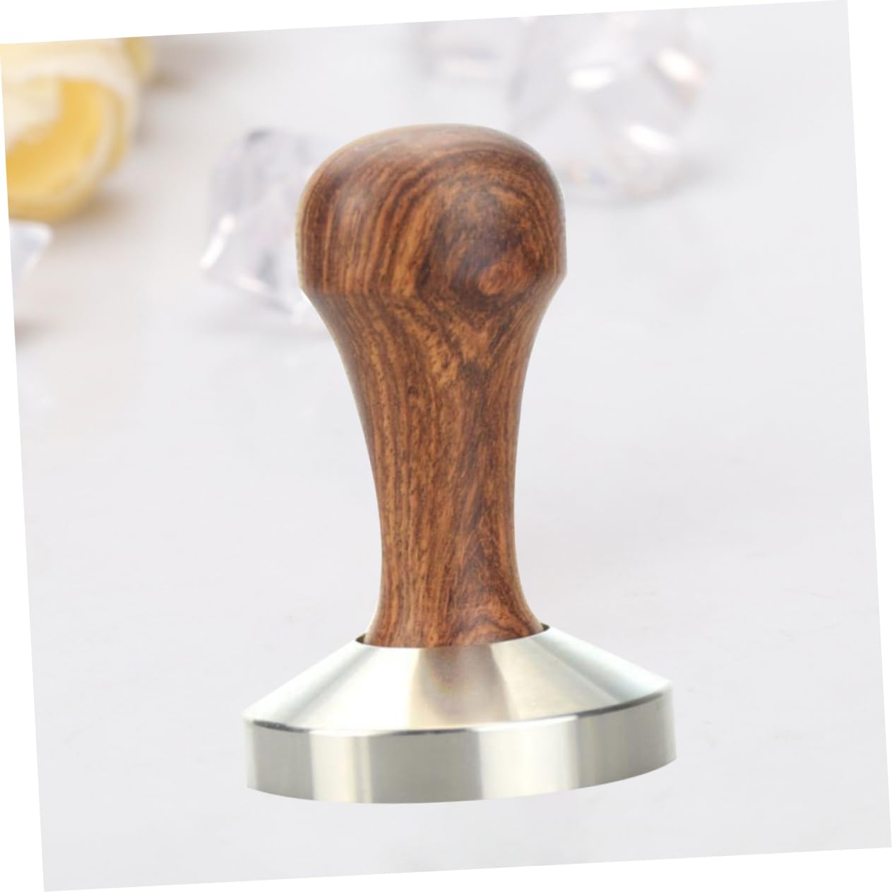 Pressino Caffè 57mm in Legno Ergonomico per Caffè Macinato Bar
