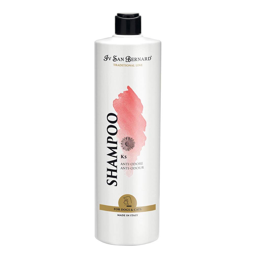 Champú Antiolor para Perros y Gatos - Línea Tradicional - 1 L - Aporta Suavidad al Pelaje de tu Mascota - Fuerte Efecto Nutritivo - Artículos de Higiene para Perros - IV San Bernard