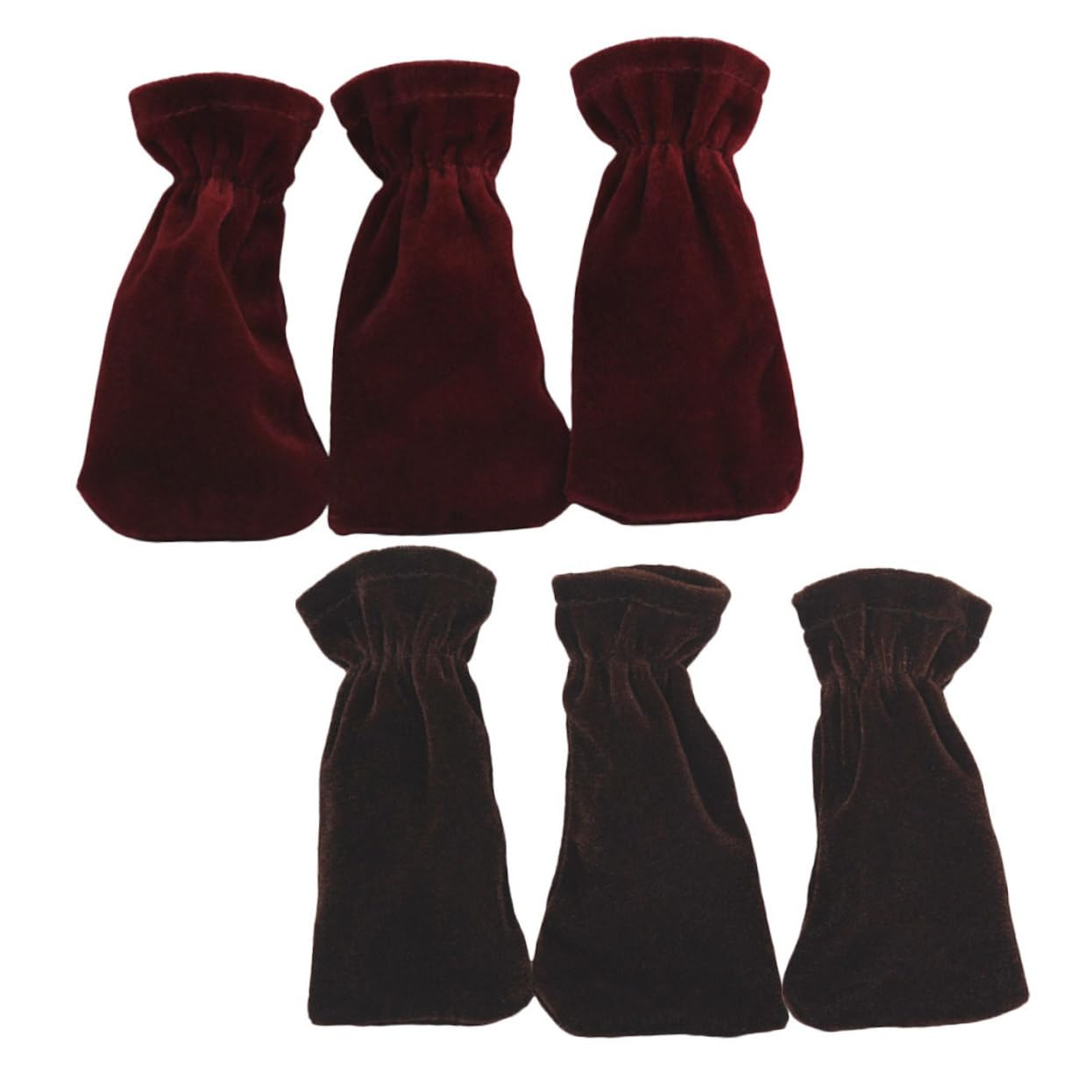 FAVOMOTO 6pcs Piano Pedal Covers Fashionable Velvet Material Easy to Use Decorative for Piano