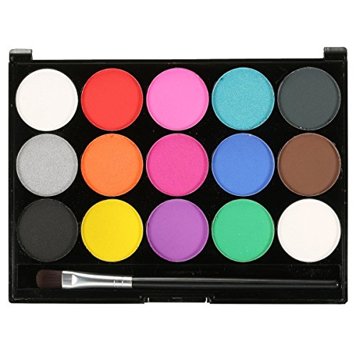 SKYMORE Face Paint Kit for Kids,Safe Non-Toxic Face Body Tattoo Paint, Professional Palette