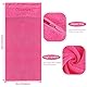 DUNSOO Fitness Handtuch I 120x50cm I Mikrofaser Sporthandtuch mit Reißverschlusstasche für Fitnessstudio und Training I Gym Handtuch (Rosa)