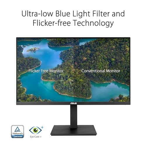 Image of ASUS 32 inch (31.5-inch viewable) 4K HDR Business Monitor (VA32UQSB) - UHD (3840 x 2160), IPS, DisplayPort, Dual HDMI, Speakers, Eye Care, Low Blue Light, Ergonomic Design, Wall Mountable, 3 yr Warranty