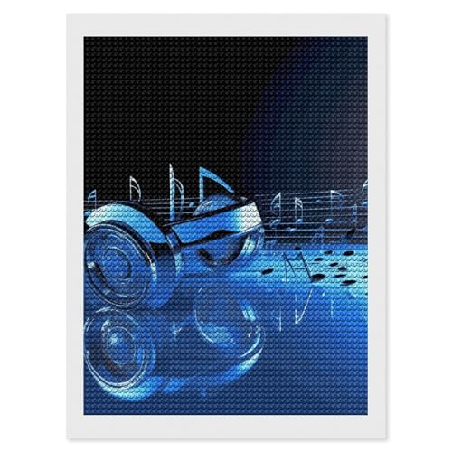 Peinture diamant complet avec strass ronds brillants pour grand tableau mural