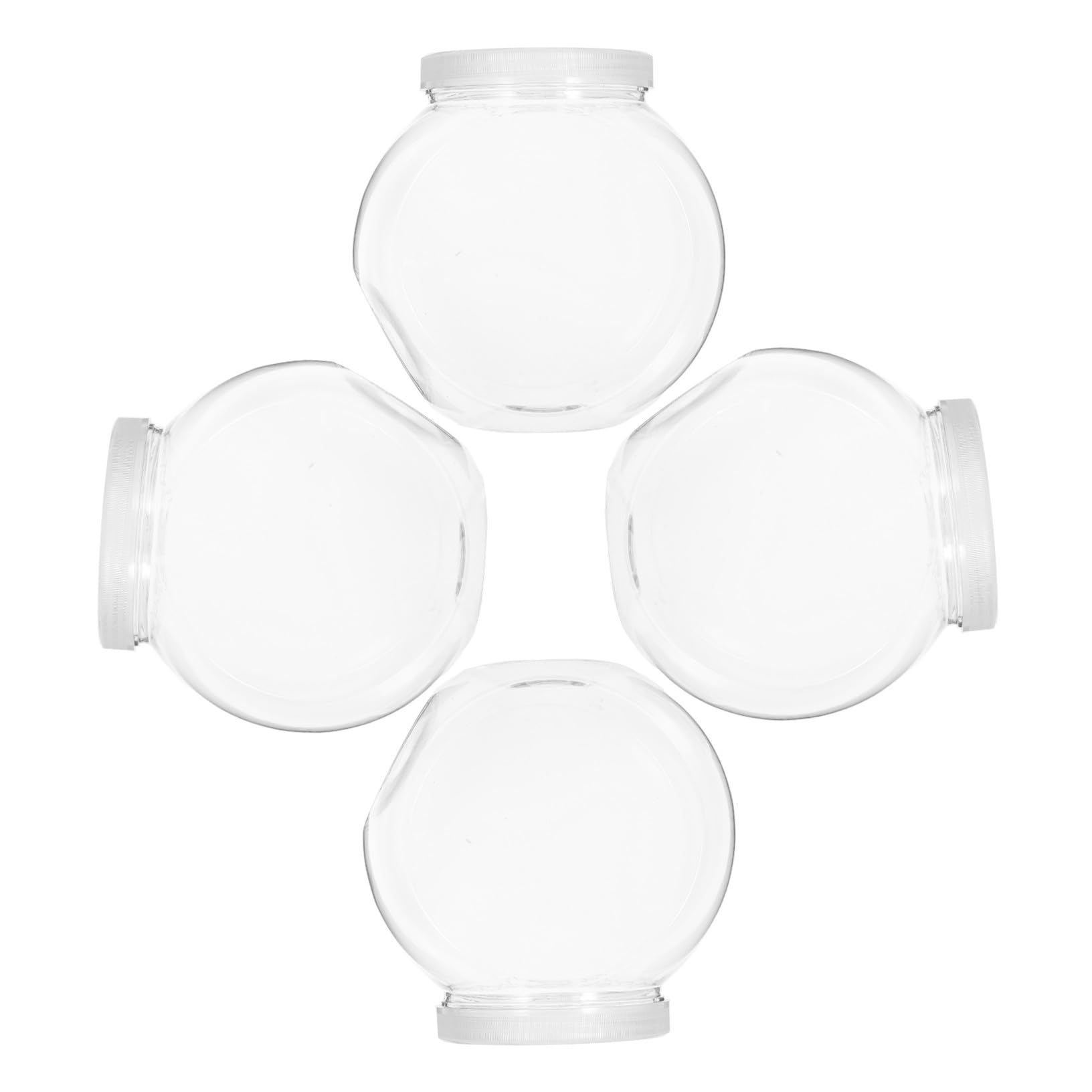 Toyvian Lot De 4 Boîtes De Conservation En Plastique Pour Biscuits Et Bonbons