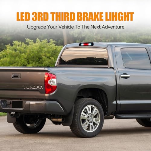 Image of Third 3rd Brake Light LED for 2007-2020 Toyota Tundra, High Mount Rear Brake Lights Assembly for 07-20 Tundra, Waterproof Center Cab Cargo Lamp Stop Light