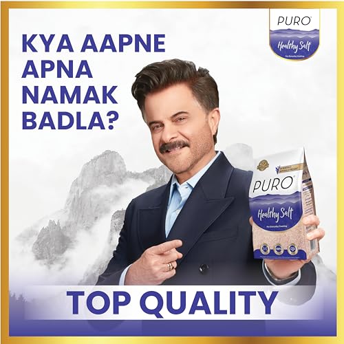 Image of Puro Healthy Salt || Rock Salt || 1 kg (fine), 100% Natural, Low Sodium, with Natural Minerals