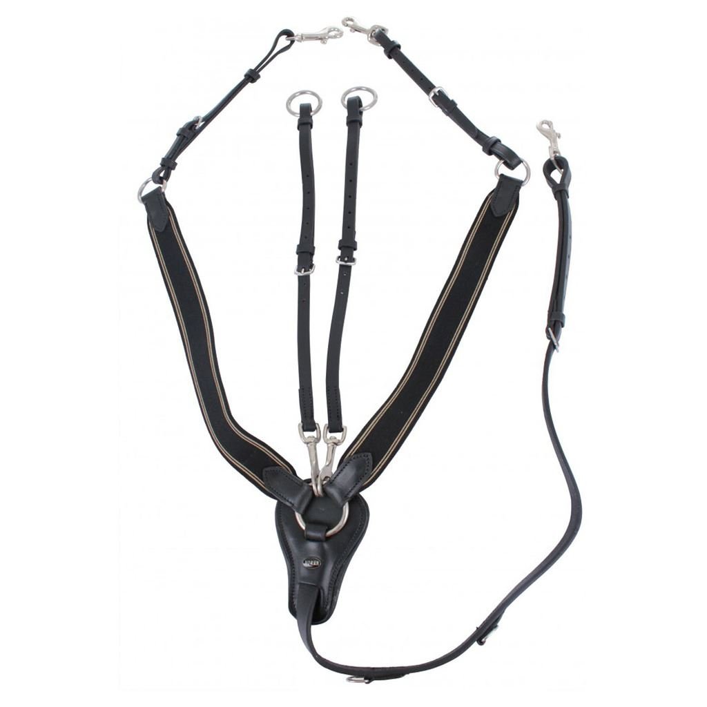 Horka Poney COB Full Martingale réglable Bouchon solide de qualité de formation Rênes