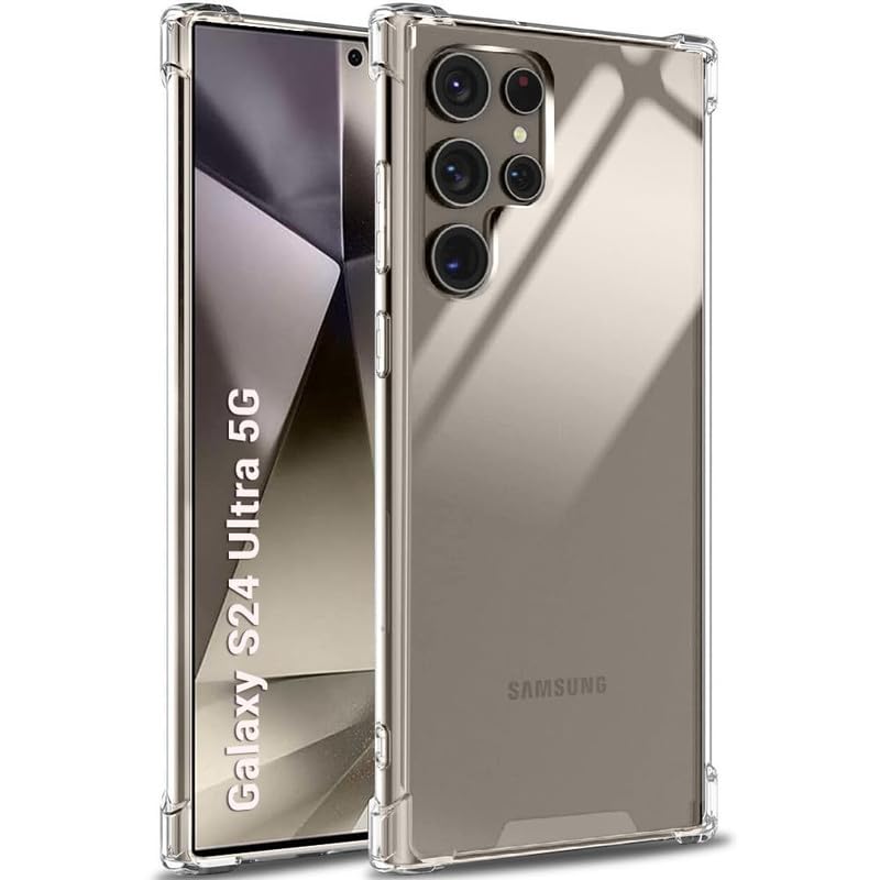 Image of Case Creation Brand - Mobile Cover for Samsung Galaxy S24 Ultra (Soft & Flexible Back Case), Transparent