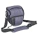 Produktbild PEDEA DSLR-Kameratasche "Fashion" mit Displayschutzfolie für Canon EOS 5D 5D Mark II 400D 2000D / Nikon D60 D80 D90 D3100 D3200 D3300 D3400 D5300 D7100 / Pentax K 30 K 50 K 500, Gr. M grau