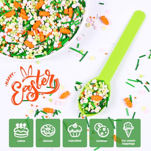 Edible Easter Sprinkles for Cake Decorating, Edible Carrot Sprinkles, Round S...