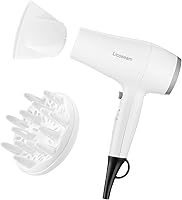 Vista 1 de Hair Dryer, 1875W Compact Hair Blow Dryer, with Diffuser and Concentrator, White