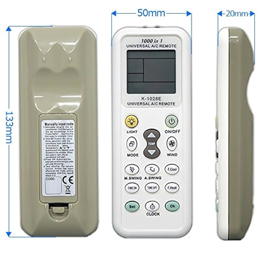 Amazon.co.jp: iimono117 エアコン用 リモコン 各社共通1000種