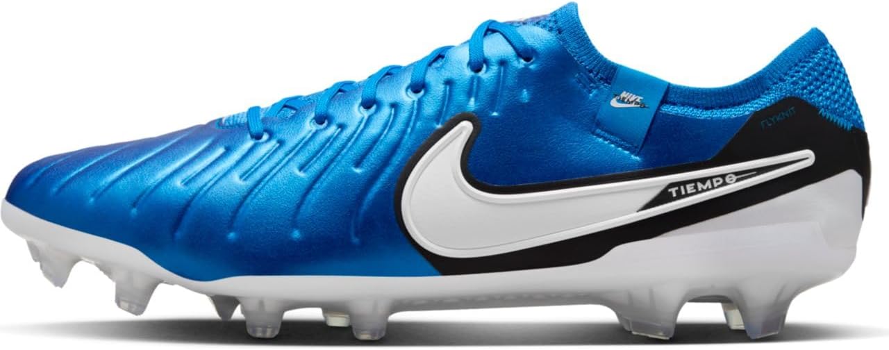 シューズ Nike Tiempo Legend 10 Elite FG Nike LEGEND 10 ELITE FG Tênis masculino com cadarço, Azul sinal