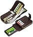 BULLCAPTAIN Men’s Genuine Leather Wallet,RFID Blocking Zip Around Bifold Multi Purse Cowhide Leather Vintage Secure Card Holder with ID Window (Brown)