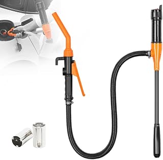 Portable Power Battery Pump for Gas/Fuel/Diesel Transfer, Electric Siphon Pump, Fuel Transfer Pump for Gas Can (Orange)