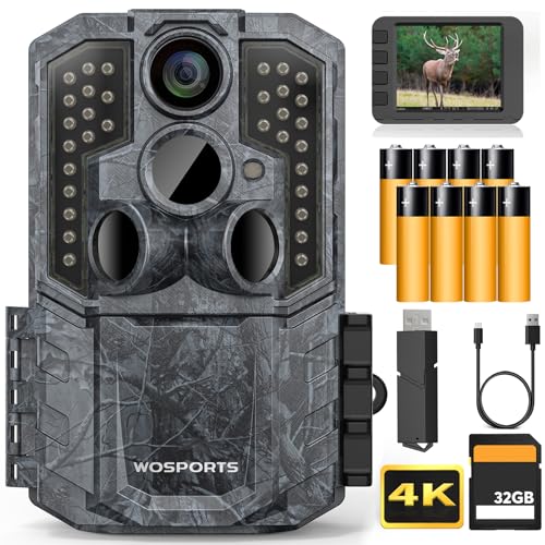 WOSPORTS Trail Camera with AI Photo Sorting