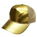 City Hunter Cr110 Metalic Leather Trucker Cap-gold