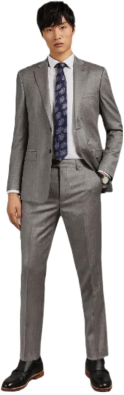 Ted Baker London Men's ArcinaT Wool Trousers Light Gray Size 34x34 Suit Pants Separate with 100% Wool
