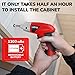 LIRFIX 20-Piece Red 3.6V Electric & DIY Manual Tool Set - Compact Storage Box, Claw Hammer, Pliers, Screwdriver Bits, Household Hardware Tools