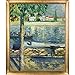 Produktbild overstockArt La Pastiche Hand Painted Oil Reproduction, The Seine at Saint-Cloud, 1890 by Edvard Munch with Gold Luminoso Frame, 27" x 23"