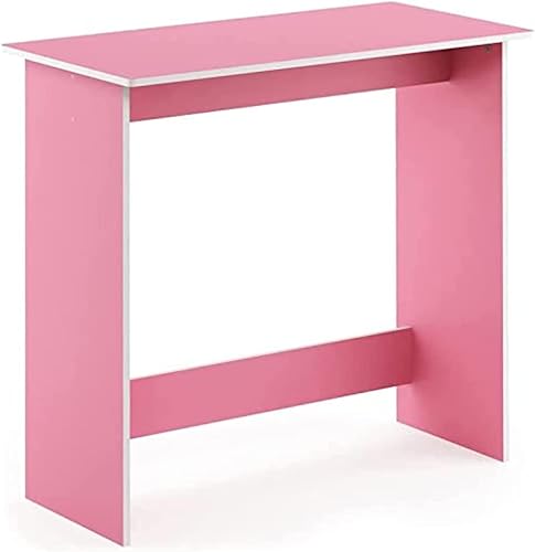 Miniatura 5 de Furinno Jaya Simple Home Estantería ajustable de 3 niveles, mesa de estudio simple, rosa