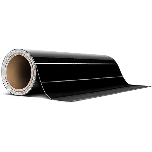 VViViD Black Gloss Air-Release Adhesive Vinyl Tape Roll (12 Inch x 20ft)