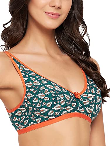Image of Clovia Women's Cotton Non-Padded Non-Wired Full Cup Printed Bra
