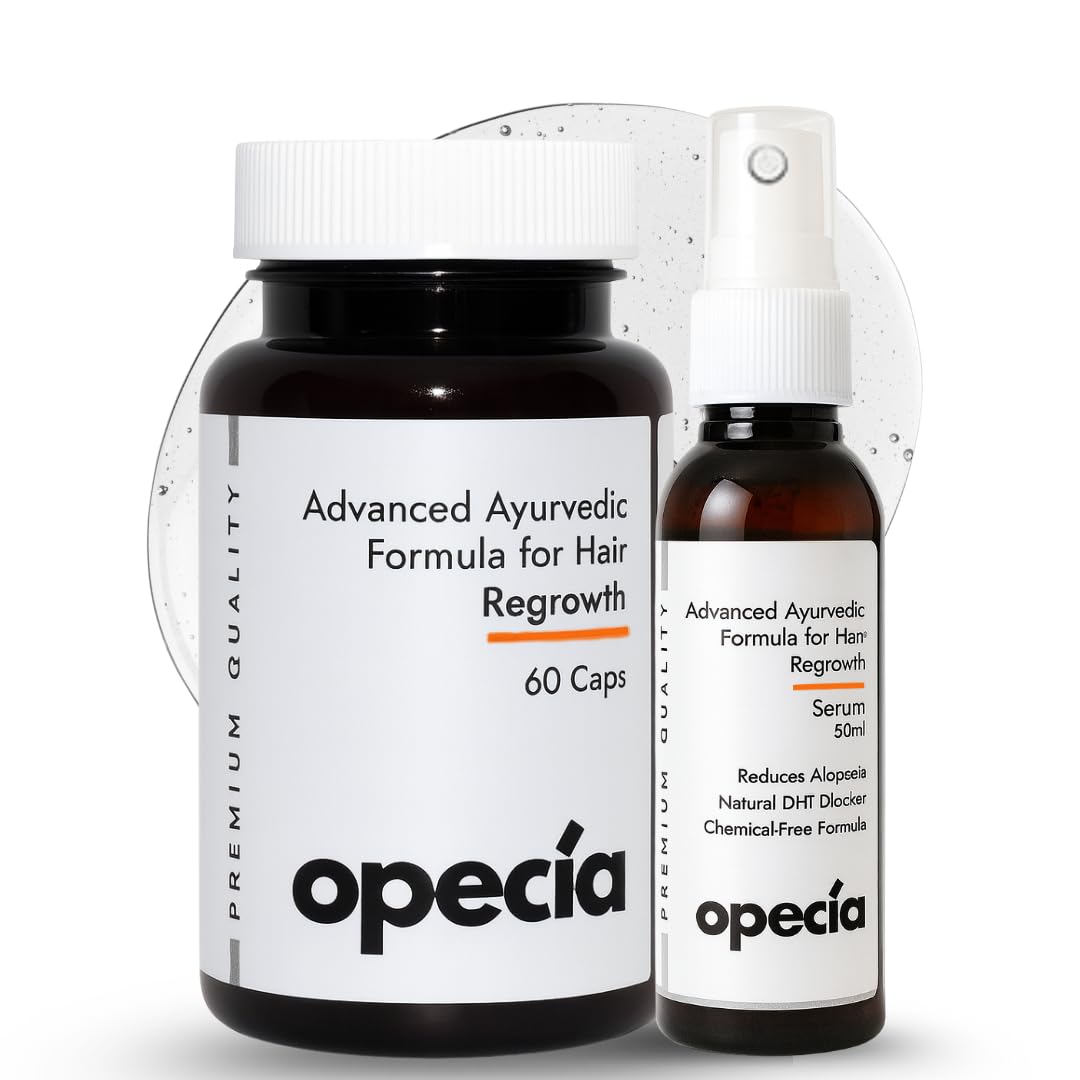 Alopecia Areata Treatment Kit | Hair Regrowth Capsules (60 Caps) + Alopecia Serum Spray 50ml | Advanced Alopecia Treatment for Hair Patches & Bald Spots | 100% Herbal Extracts | Safe for Men & Women-image-26