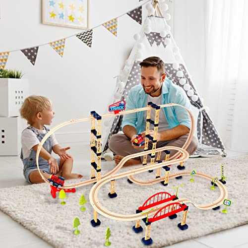 116Pcs Train Set Toy,Tracks Car Toy,Train Track Playset For 3 4 5 Years Old Toddlers,Kids, Boys And Girls #TOP5