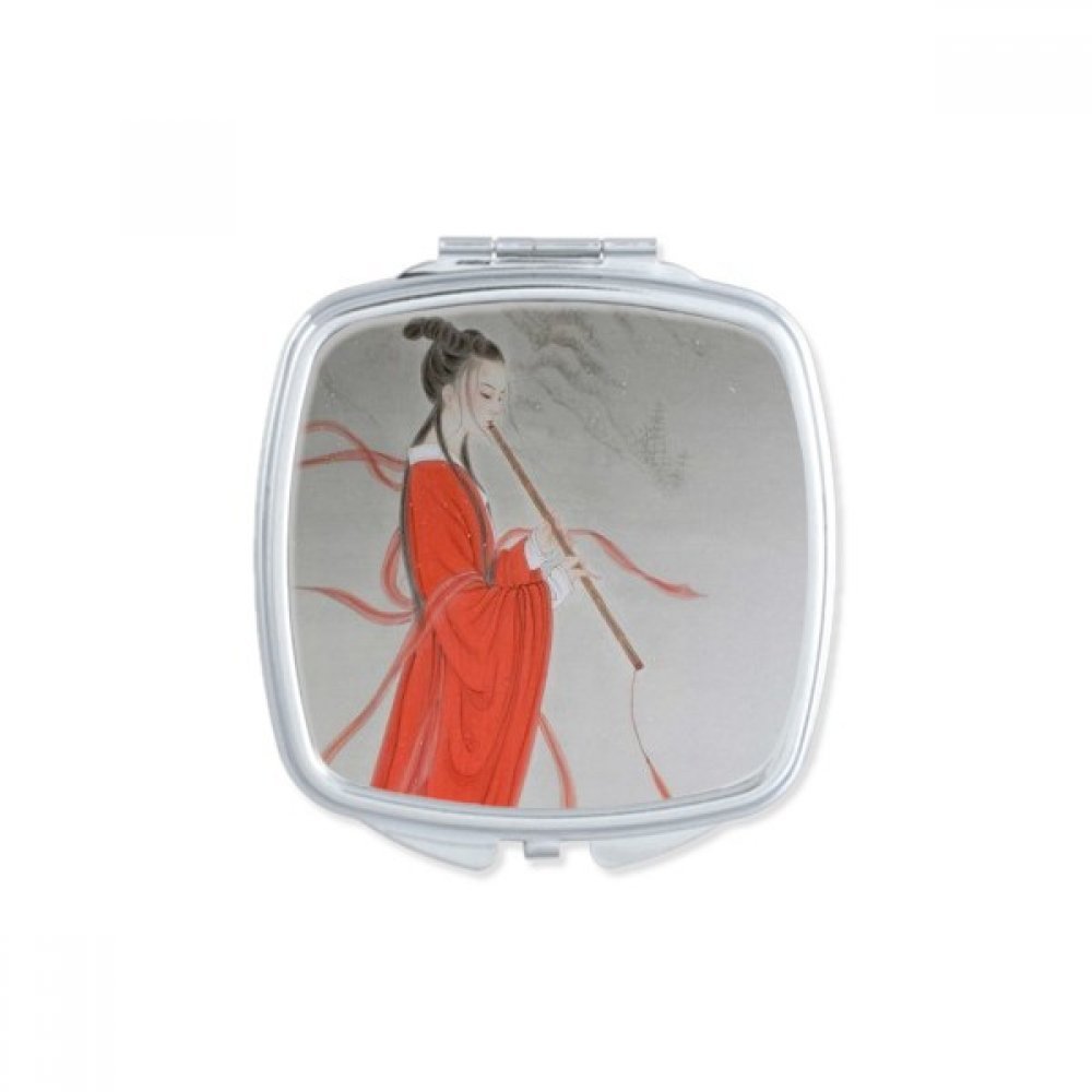 Miroir de poche portable mignon petit miroir main pour retouche maquillage multicolor