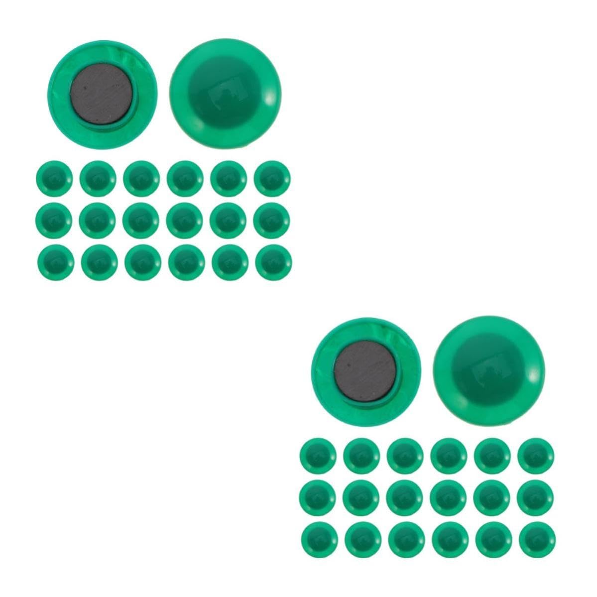 PRETYZOOM 240 Piezas Imanes Redondos Verdes para Manualidades, de Plástico
