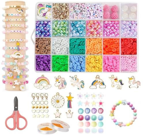 Kit fabrication de bijoux fille avec pendentif licorne à offrir pour un anniversaire d'enfant