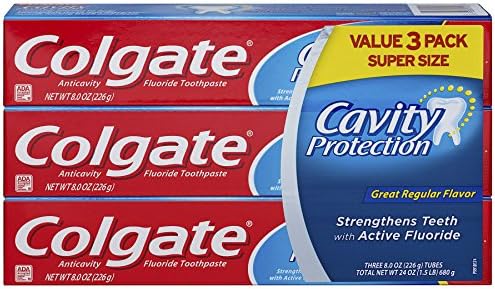 Colgate Cavity Protection Toothpaste, 8 Ounce - 3 pk