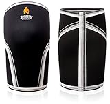 Spartan Strength Knee Sleeves (Pair) - Support & Compression for Weightlifting and Athletic Bodybuilding - Injury Prevention and Join Relief (ML - Knee Measurement 13 3/4