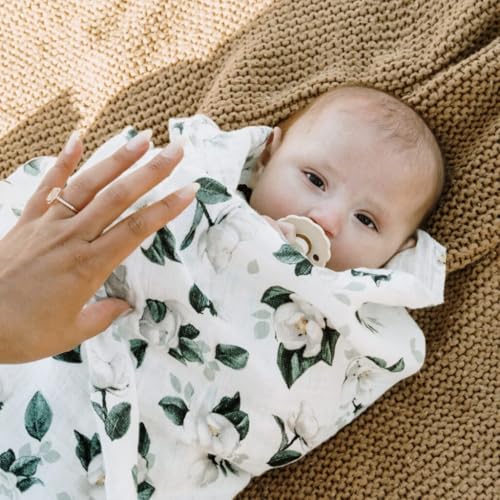 Image of Little Unicorn Muslin Swaddle Blanket for Newborns & Infants | Soft & Breathable Fabric | Baby Blanket for Swaddling, Nursing, Shower Gifts (Magnolia)