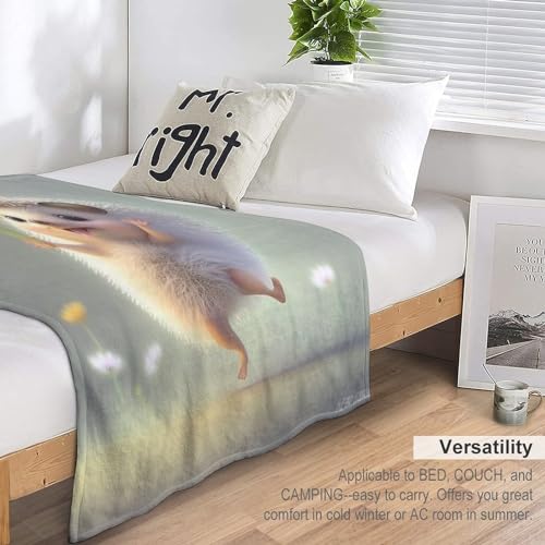 Couverture flanelle hérisson un cocon de tendresse et de douceur absolue pour votre lit