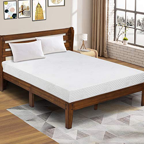 Olee Sleep 5 Inch Gel Adaptive Comfort Memory Foam Mattress 05FM04 (Full), White