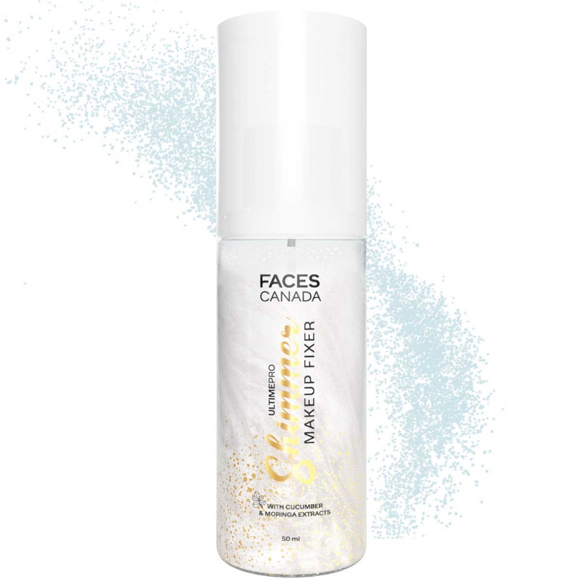 FACES CANADA Ultime Pro Shimmer Makeup Fixer, 50ml | Long Lasting Makeup Setting Spray | Keeps Makeup Intact | Glamourous Shimmer Finish | Hydrates, Soothes & Refreshes Skin | Alcohol Free-picture-28