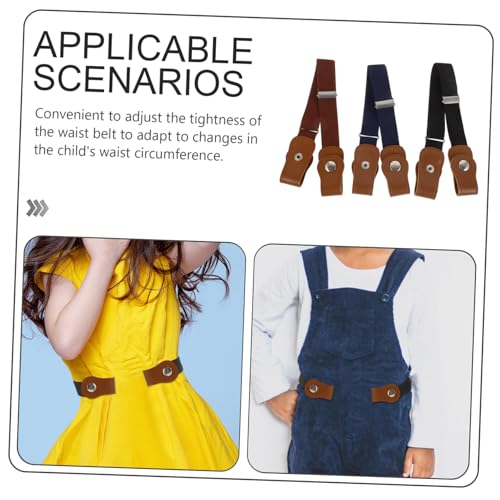 3Pcs Stretchy Waist Belt for Boys Durable Elastic Belts and Light for Everyday Wear and Special Occasions3