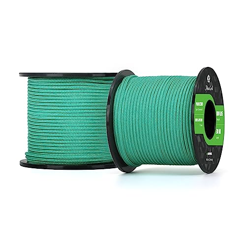 Abma Cord Paracord 100 lbs 2mm 100% Nylon 30M - Mint, Solid-mint, 30 Meters