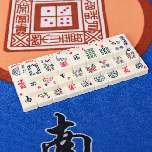 Juego de fichas American Mahjong con bolsa de transporte miniatura 4