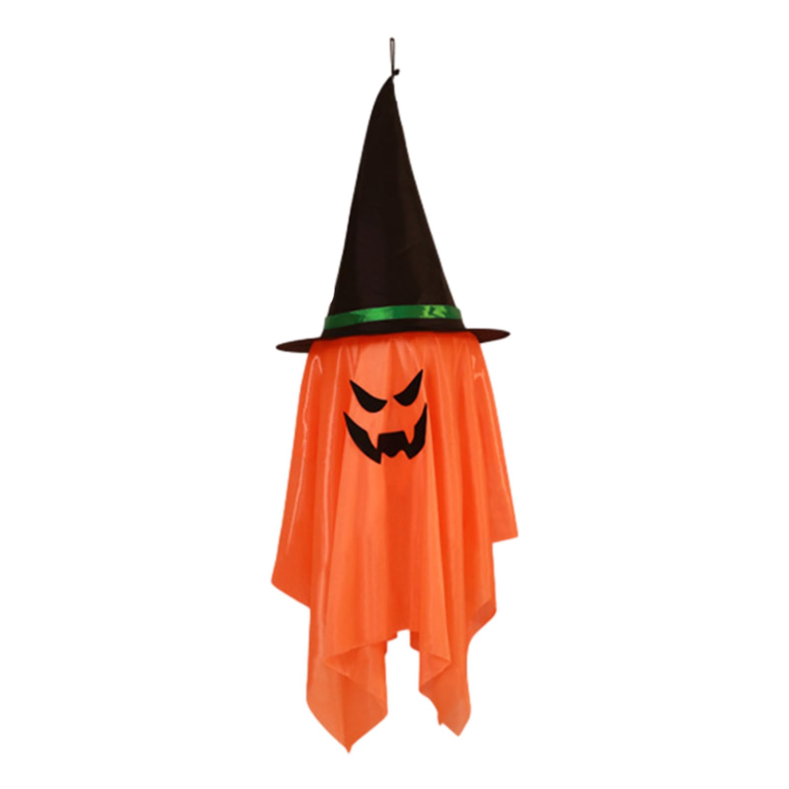Bseka Halloween Decorations Witch Hat Lights,LED Witch Hat Halloween String Lights DIY Pendant Horror Lamp, Indoor String Light for Halloween Party Home Garden. (Orange)