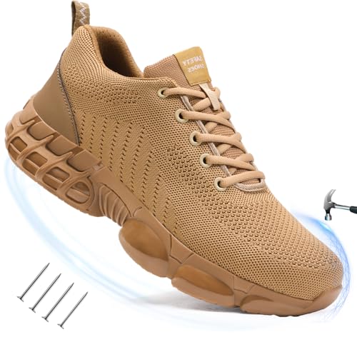 Image of Steel Toe Shoes for Women Safety Work Shoes Wear-Resistant for Warehouse