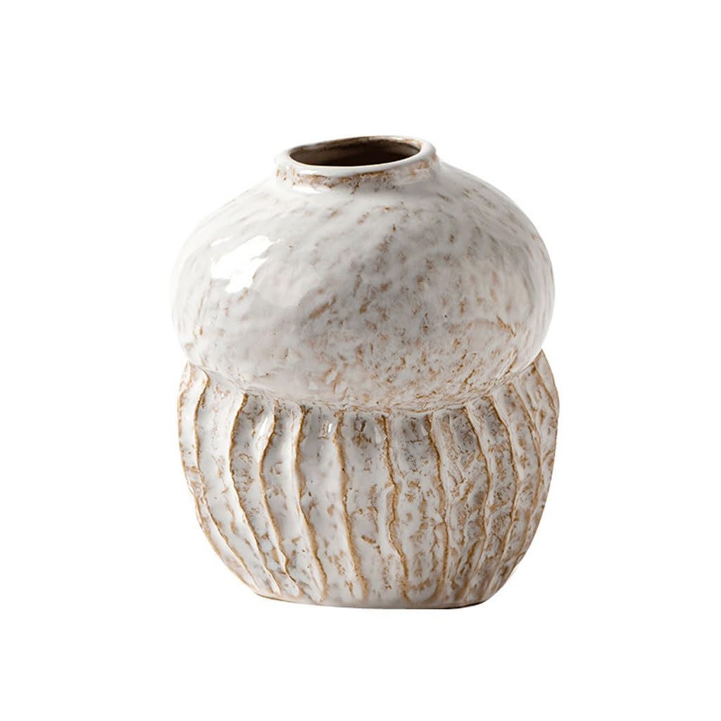 SLEEVE Vases Home Decor European Style Ceramic Vase Ornaments Living Room Flower Arrangement Simplicity Dried Home(A)