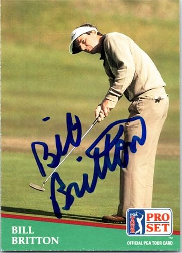 Bill Britton autographed golf card (PGA Tour, Florida Gators, SC) 1991 Pro Set #2 - Autographed College Cards