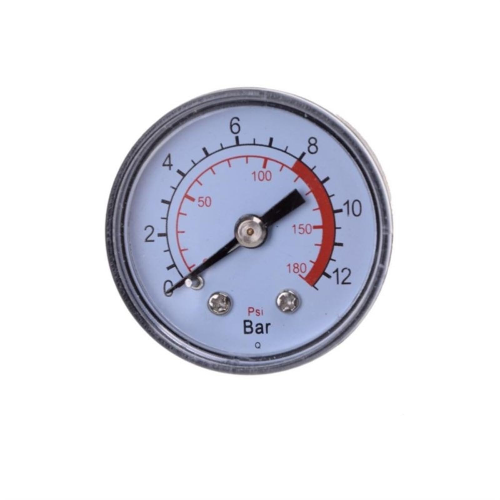 manometro per Fluido Idraulico Pneumatico per compressore d'Aria 0-12 Bar / 0-180 psi Tipo quadrante