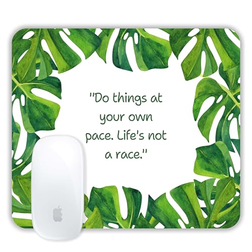 Image of TURTLEWINGS | Mousepad | Inspirational Quote Mousepad - 22x18 cm, 3mm Thick | Abstract Design Non-Slip Rubber Base | Office, Study & Gaming Use | Premium Smooth Surface 2 (Design 06)