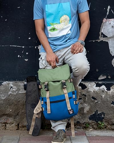 Image of 15 Litres Backpack For Men And Women, Travel Backpack Ideal For Sports, College, & Regular Use, Trendy Casual Laptop Backpack, Daypack For Work & Hike - Multicolor