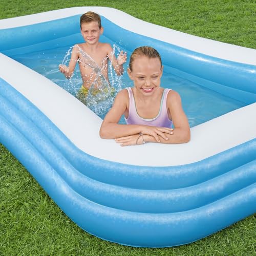 Bestway Family Pool 'Deluxe' Blau, 305 x 183 x 56 cm