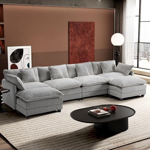 Ihanherry 146" U-Shaped 6-Seat Modular Sofa 1